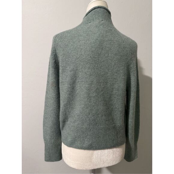 J. Crew Rollneck sweater in heather blue smocked super softer XXS - Picture 7 of 9